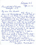 Letter from Mark Mahto to Representative Burdick Alleging Unauthorized Spending by Martin Cross and Requesting Audit of Tribal Council, April 20, 1956 by Mark Mahto
