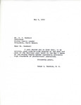 Letter from Representative Burdick to Mr. HJ Goddard Regarding Garrison Dam Pool Level, May 9, 1955