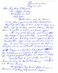 Letter from Ben (B. J.) Youngbird to Representative Burdick Regarding US Senate Bill 2151 and Requesting Hearing Records, May 10, 1956