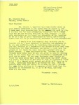 Letter from Representative Burdick to Bigelow Neal Regarding Garrison Dam Pool Level, August 18, 1950