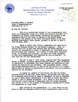 Letter from Barton Greenwood to Representative Burdick Regarding Per Capita Payments as Inquired by Mrs. E. V. Schanandore, October 29, 1956 by Barton Greenwood