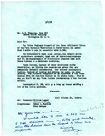 Letter from Carl Whitman, Jr. to J. H. Yingling and Copied to Representative Burdick Regarding US Senate Bill 964, March 7, 1957