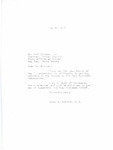 Letter from Representative Burdick to Carl Whitman, Jr. Regarding the Teacher Shortage on the Fort Berthold Reservation, May 12, 1958 by Usher Burdick
