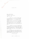 Letter from Representative Burdick to Lynn W. Pine Regarding Road Sign Request from Carl Whitman, Jr., July 21, 1958