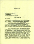 Letter from Representative Burdick to Representative John Taber Regarding Appropriations for Garrison Dam, December 22, 1952