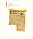 Newspaper Clipping on Garrison Dam Pool Level, Undated by author unknown