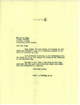 Letter from Representative Burdick to A. O. Wang Regarding Garrison Dam Pool Level, February 15, 1952