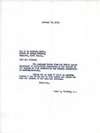 Letter from Representative Burdick to C. H. Beitzel Regarding Food Commodities, January 20, 1950