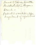 Letter from Representative Burdick to Leonard Trainer Regarding Food Commodities, January 11, 1950