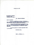 Letter from Representative Burdick to George Register Regarding Elizabeth McCleskey, February 17, 1953