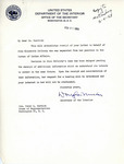 Letter from Douglas McKay to Representative Burdick Regarding Elizabeth McCleskey, February 21, 1953