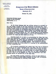 Letter from Representative Burdick to William Langer Regarding Garrison Dam Land Acquisition, January 26, 1954
