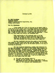 Letter from Representative Burdick to Lyle Bryngelson Regarding Garrison Dam Pool Height, February 9, 1954