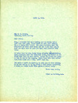 Letter from Representative Burdick to Jerry Crouse Regarding Garrison Dam Pool Level, April 5, 1949 by Usher L. Burdick