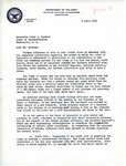 Letter from W. E. Potter to Representative Burdick Regarding Garrison Dam, US Army Engineers, and Water Systems for Van Hook and Sanish, North Dakota, April 6, 1950