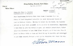 Letter from Nelson Mason to Representative Burdick Regarding Land Patents, May 12, 1952
