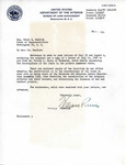 Letter from William Pincus to Representative Burdick Regarding Land Patents, August 21, 1952