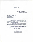 Letter from Laura Knudson to Harry Sellery Regarding Lillie Wolf, October 12, 1953