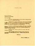 Letter from Representative Burdick to H. A. Rustad Regarding Troubles with Reservation Horses, January 18, 1950