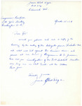 Letter from James Black Dog to Representative Burdick Regarding Garrison Dam, March 15, 1954