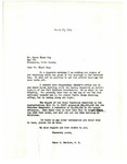 Letter from Representative Burdick to James Black Dog Regarding Garrison Dam, March 17, 1954