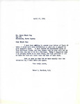 Letter from Representative Burdick to James Black Dog Regarding Lillie Wolf's Land, April 27, 1954