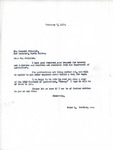 Letter from Representative Burdick to Russell Belquist Regarding a Request for Bulletins and Leaflets, February 6, 1950