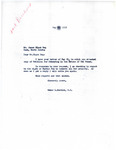 Letter from Representative Burdick to James Black Dog Regarding Owl Woman Estate, May 27, 1955