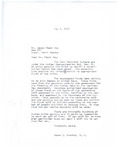 Letter from Representative Burdick to James Black Dog Regarding Tribal Funds, May 3, 1957
