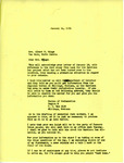 Letter from Representative Burdick to Mrs. Albert N. Winge Regarding Land Rentals, January 24, 1951