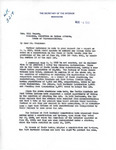Letter from Oscar L. Chapman to Chairman Will Rogers Regarding US House of Representatives Resolution 3219, August 4, 1939