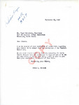 Letter from Representative Burdick to Floyd Montclair Regarding the Wheeler-Howard Act, September 23, 1940