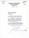 Letter from William Lemke to Representative Burdick Regarding the Introduction of the Garrison Bill, January 25, 1949
