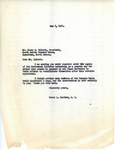 Letter from Representative Burdick to President Glenn J. Talbott Regarding Sending Copies of a Bulletin for Flood Sufferers, May 6, 1952