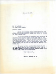 Letter from Representative Burdick to Mr. T. O. Rohde Regarding Mineral Rights, January 25, 1954