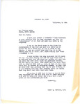 Letter from Representative Burdick to Gunther Harms Regarding Land Acquisition and Feed and Seed Loan Debt Cancellation, November 16, 1953