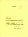 Letter from Representative Burdick to Rufus Stevenson Regarding the Requested Sale of Aldai Stevenson's House, August 30, 1950