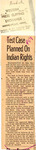 Test Case Planned on Indian Rights, February 1, 1952 by author unknown