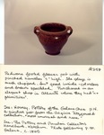 Redware Footed Flower Pot No. 258 by Maker Unknown