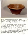 Earthenware Bowl No. 409 by Maker Unknown
