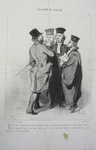 Vous m'avez injurié dans votre plaidoirie, mais je saurai bien vous forcer à m'en rendre raison!... by Honoré Daumier