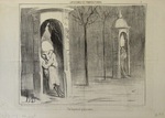 Un Logement Provisoire by Honoré Daumier