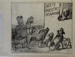 Les chiens replongés dans un redésespoir, depuis qu'ils ont entendu dire de nouveau, qu'on allait leur faire payer un impôt. by Honoré Daumier