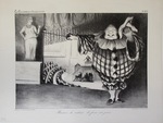 Baissez le rideau, la farce est jouée. by Honoré Daumier