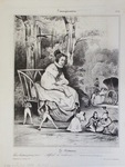Le Roman. Ils se battent pour moi ... by Honoré Daumier