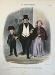 Un jeune homme qui est l'espoir et l'orgueil de la famille Badinguet. by Honoré Daumier