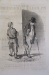 V'là un particulier qui doit encore être inquiet pour son nez c't'année ci … by Honoré Daumier