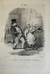 Ah! Monsieur ... faut pas lui rire comme ça, vous allez l'faire pleurer! by Honoré Daumier