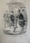 Ce satané Pigochard..... faut toujours qu'y fasse la cour aux fââmes! by Honoré Daumier