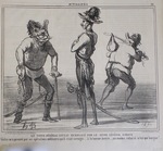 LE VIEUX GÉNÉRAL GIULAY REMPLACÉ PAR LE JEUNE GÉNÉRAL SCHLICK. by Honoré Daumier